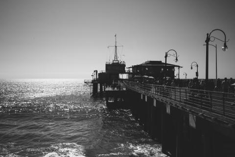 busy pier